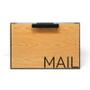 Allen Mailbox - Wood and Black Wall Mount Mailbox