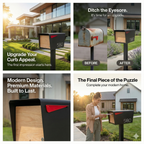 Beautiful Post Modern Mounted Mailboxes
