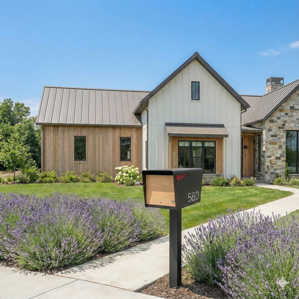 Beautiful Post Mounted Mailboxes