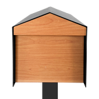 Calvin - Modern Mid-Century Post Mounted Mailbox with Lock