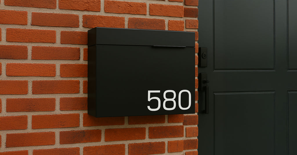 Herman - Matte Black Mailbox