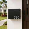 Herman - Matte Black Mailbox