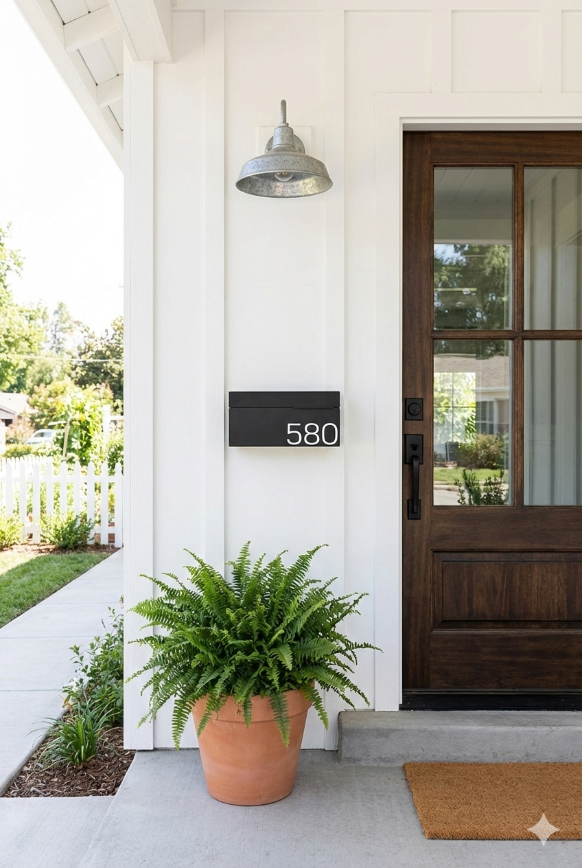 Wilson - Matte Black Mailbox