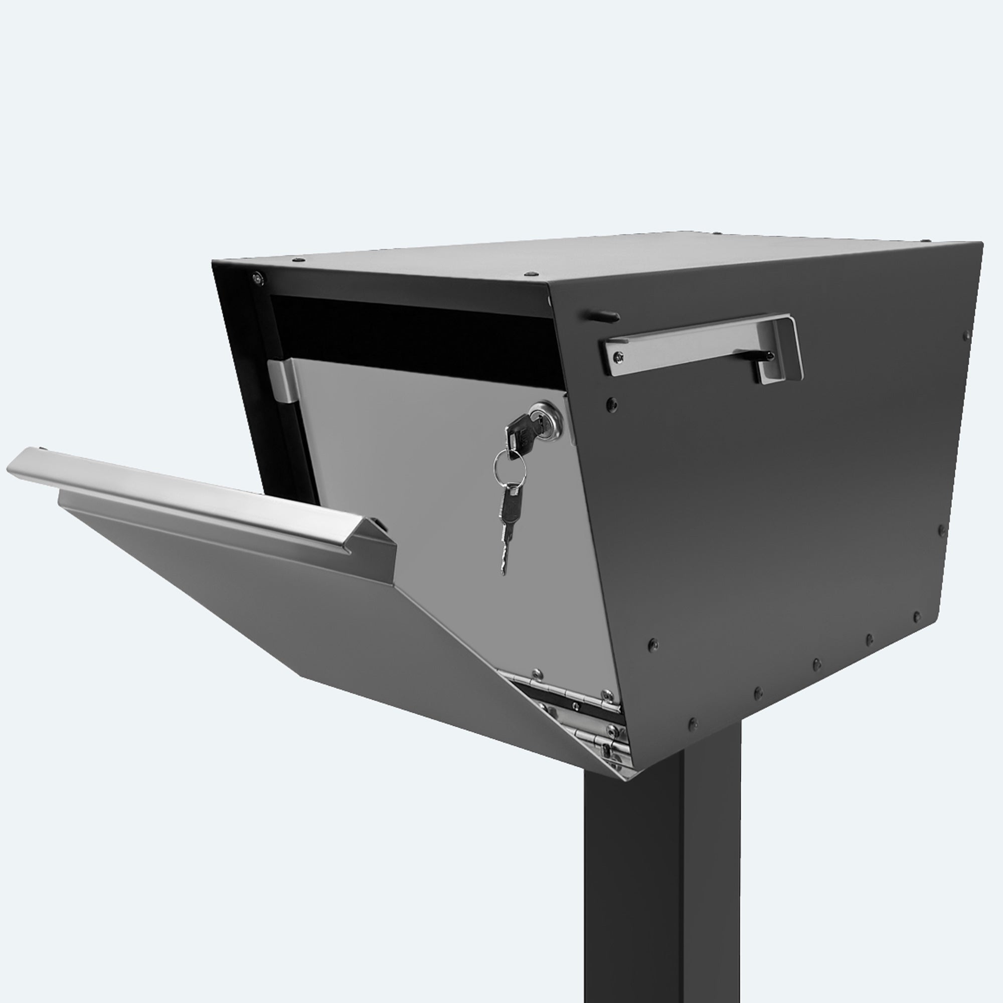 Lock Mailbox Post Mounted