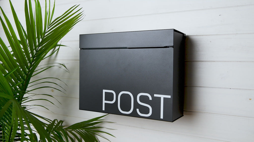 Herman - Matte Black Mailbox