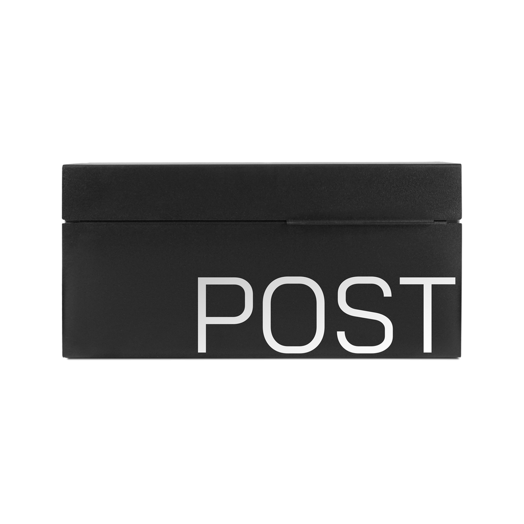 Modern Black Wall Mounted Mailbox