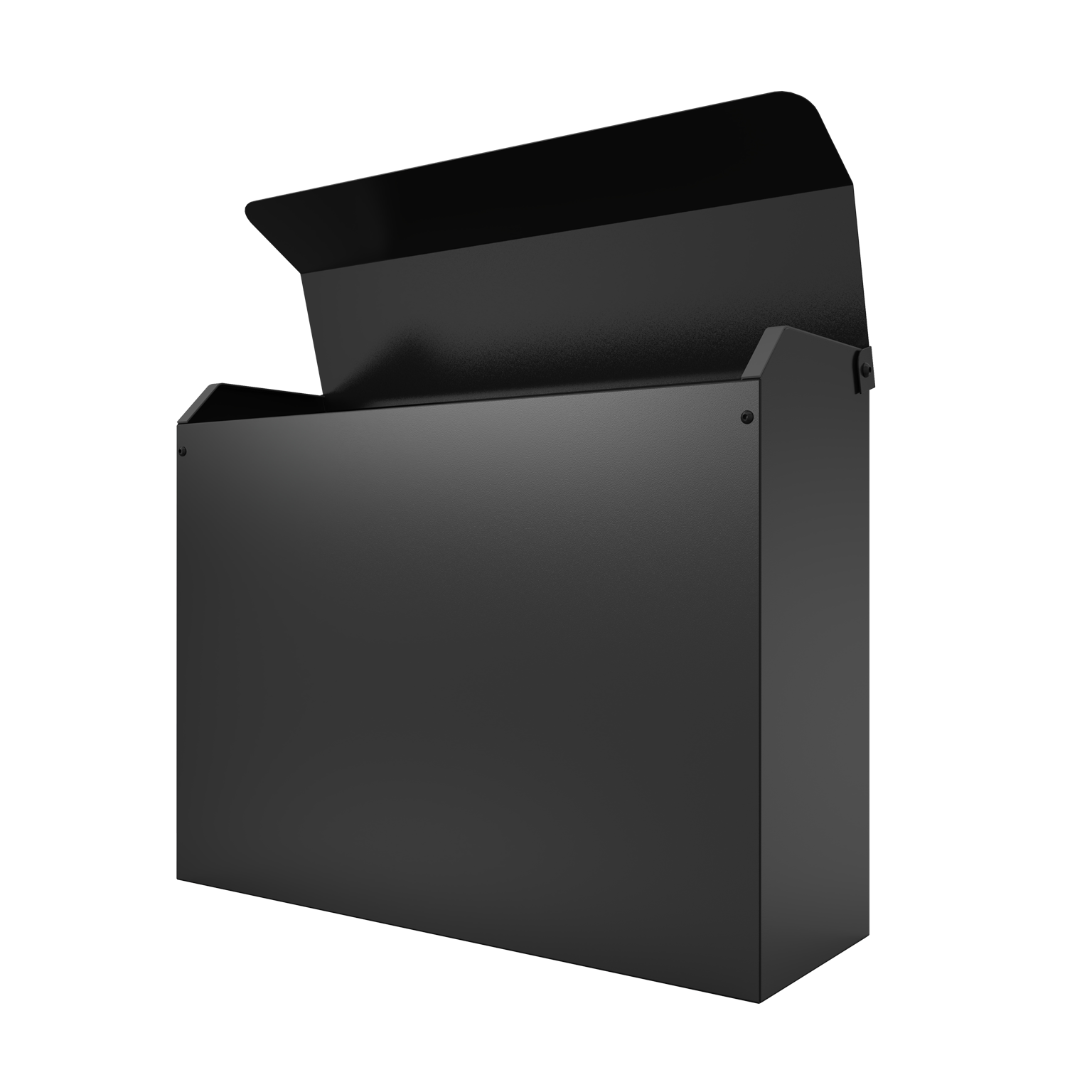 Casey - Matte Black Mailbox