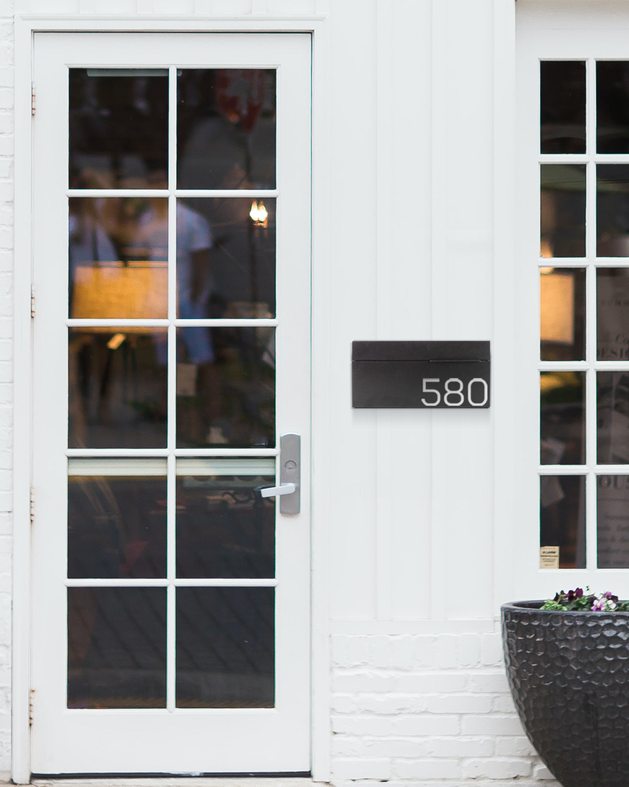 Wilson - Matte Black Mailbox