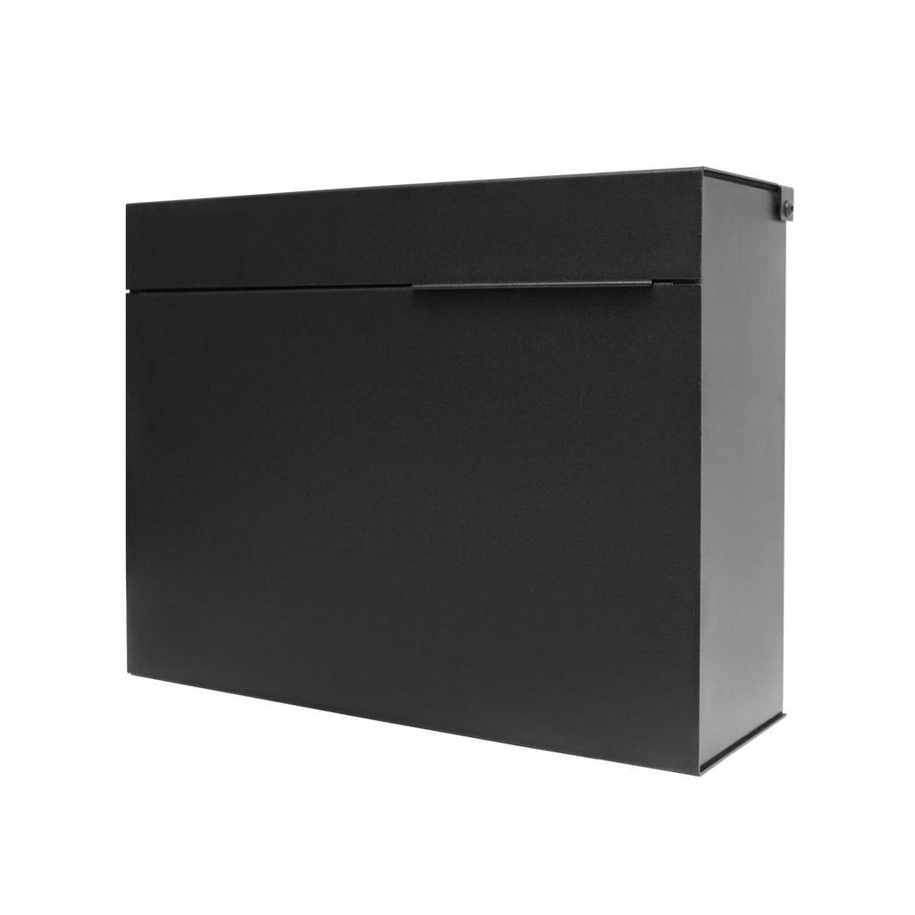 Herman - Matte Black Mailbox