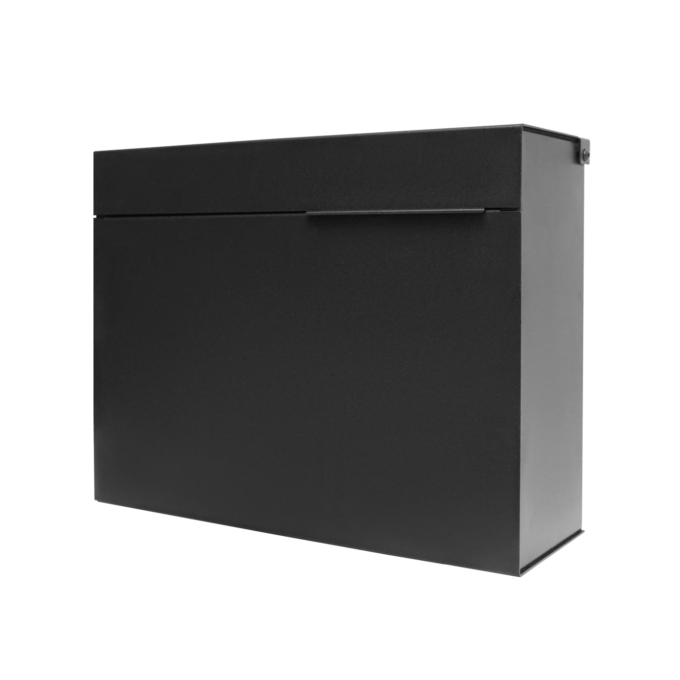 Herman - Matte Black Mailbox