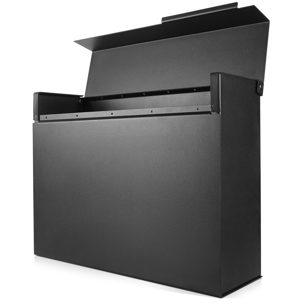 Herman - Matte Black Mailbox