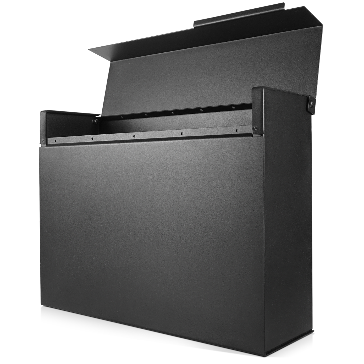 Herman - Matte Black Mailbox