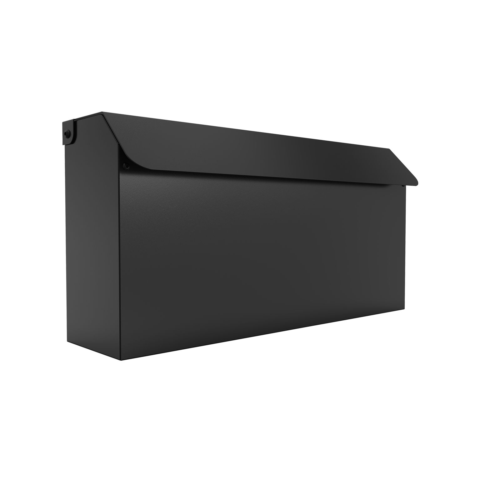 Edward - Matte Black Mailbox