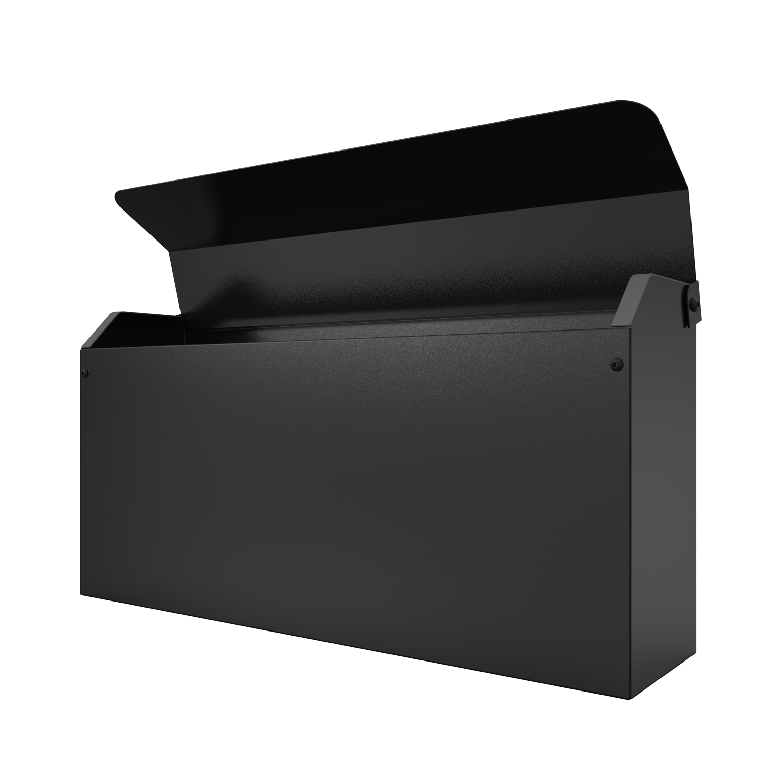 Edward - Matte Black Mailbox